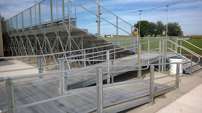 ADA compliant bleachers